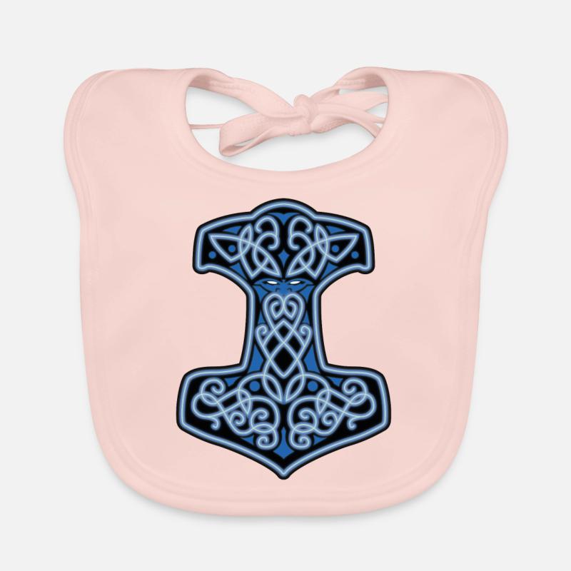 Mjöllnir - marteau de Thor Bavoir bio Bébé