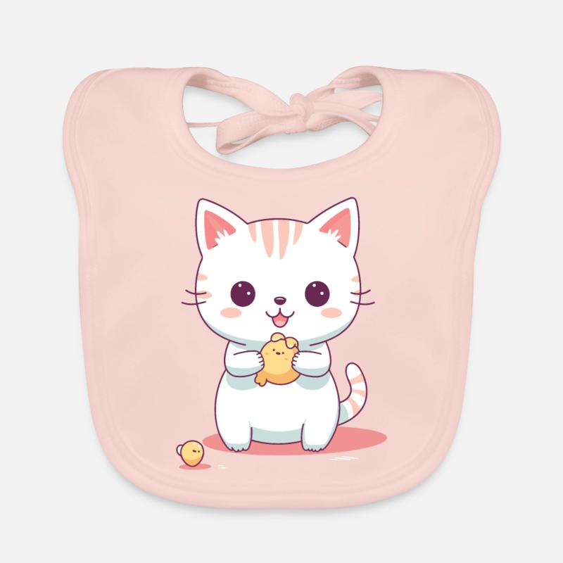 Mignon Kitten Design #4 Bavoir bio Bébé