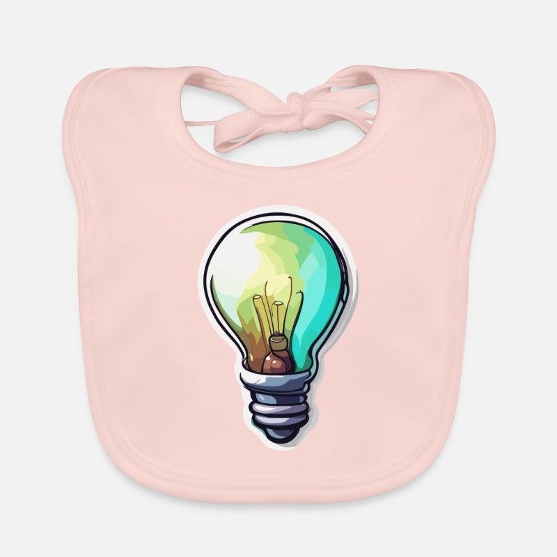 Bulb / Bulb / Brightness / Light Organic Baby Bibs