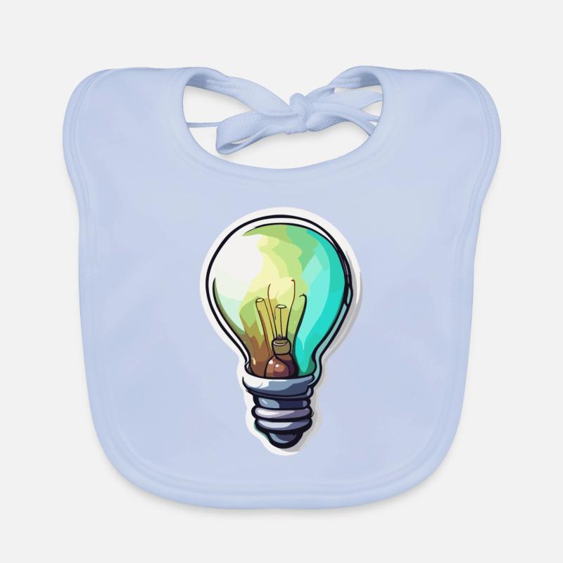 Bulb / Bulb / Brightness / Light Organic Baby Bibs