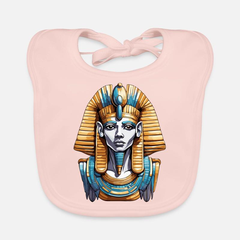 Egypt / Pharaoh / Mummies / Hieroglyphics / Sphinx Organic Baby Bibs