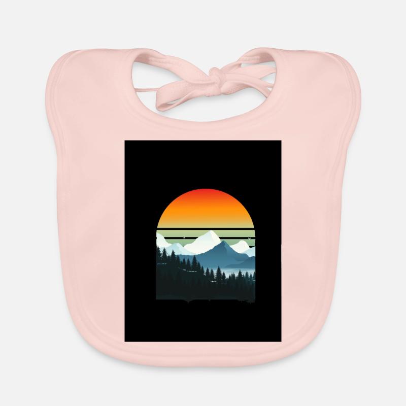 Mountain Sunset Organic Baby Bibs