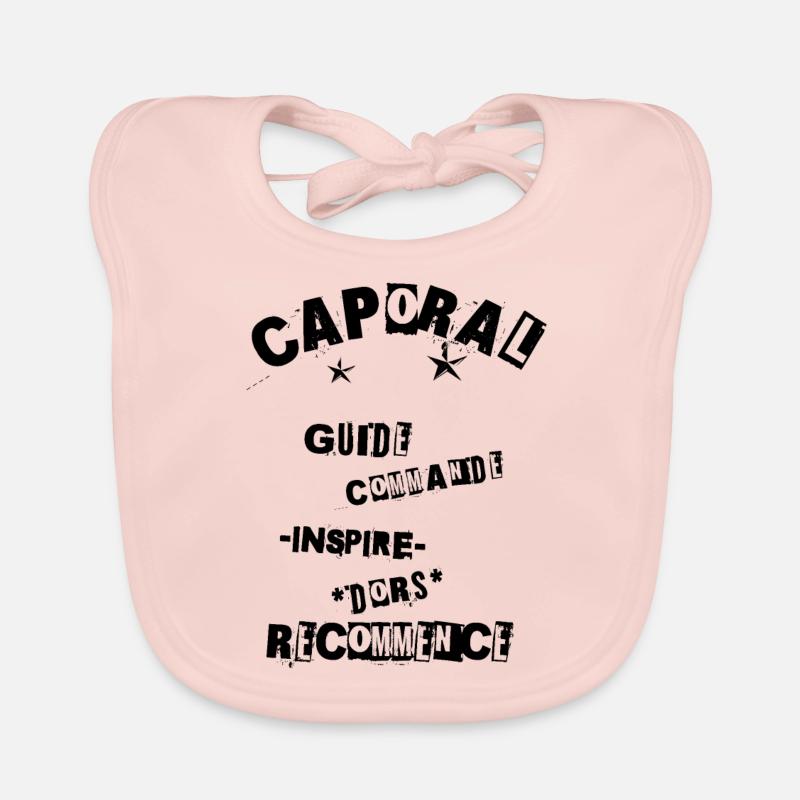 "Corporal Guide Command" Motivations-T-Shirt Baby Bio-Lätzchen