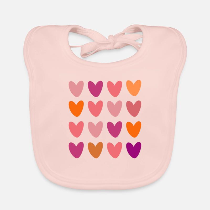 Petits coeurs Bavoir bio Bébé