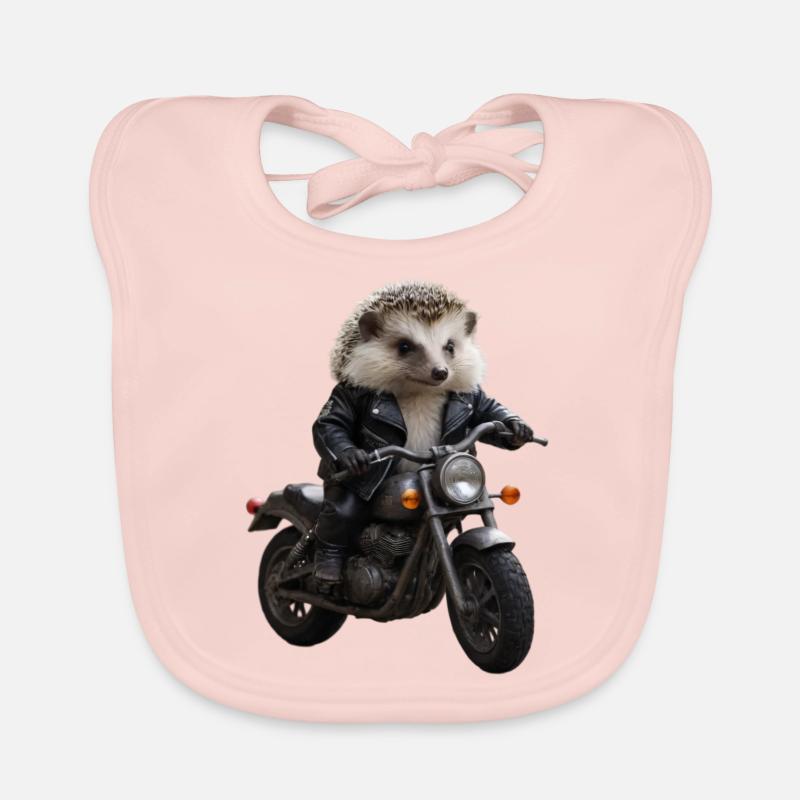 Biker-Igel Baby Bio-Lätzchen