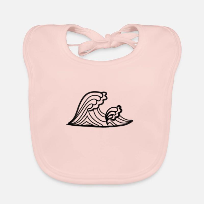 Wave Organic Baby Bibs