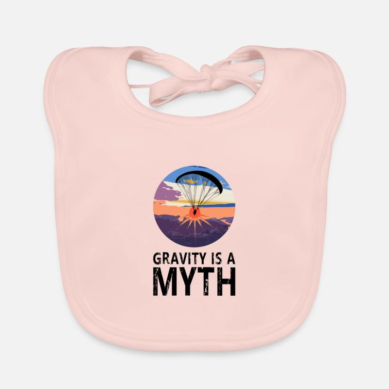 Gravity is a Myth - Gravitation ist ein Mythos Organic Baby Bibs