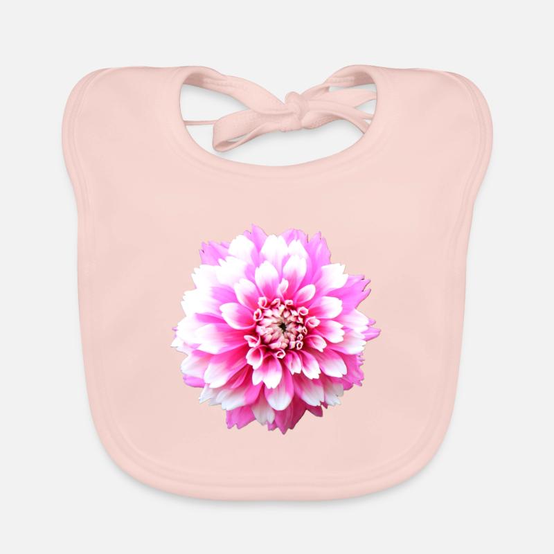 Fleur Rose Rose Fleur Fleurs Rose Rose Fleurs Bavoir bio Bébé