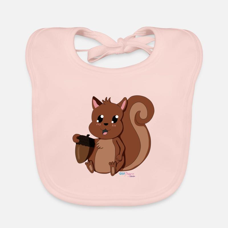 Squirrel Willi Organic Baby Bibs