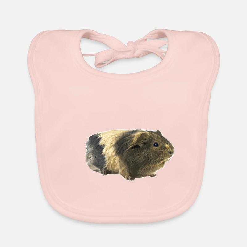 Cochon d'Inde - Bavoir bio Bébé - rose