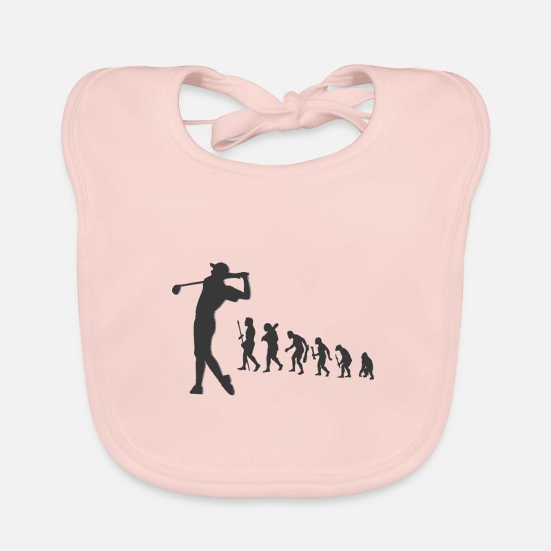 Evolution Golf Golfer Abschlag Entwicklung Baby Bio-Lätzchen
