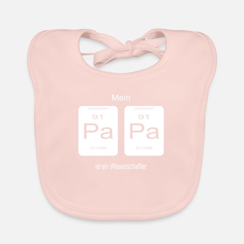 nerd Kinder Baby Geschenk Periodensystem - Baby Bio-Lätzchen - Rose