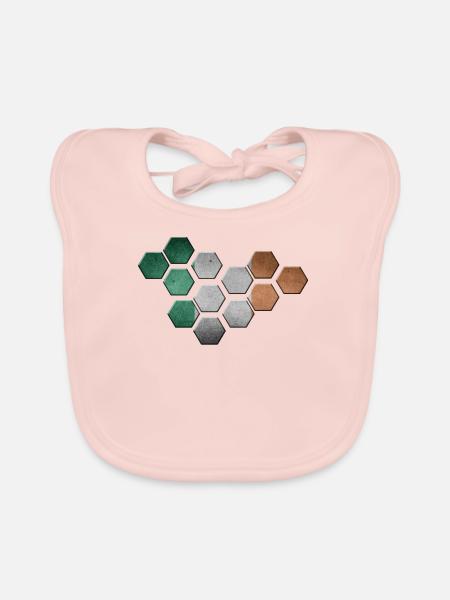 Ireland - Organic Baby Bibs - rose - Front