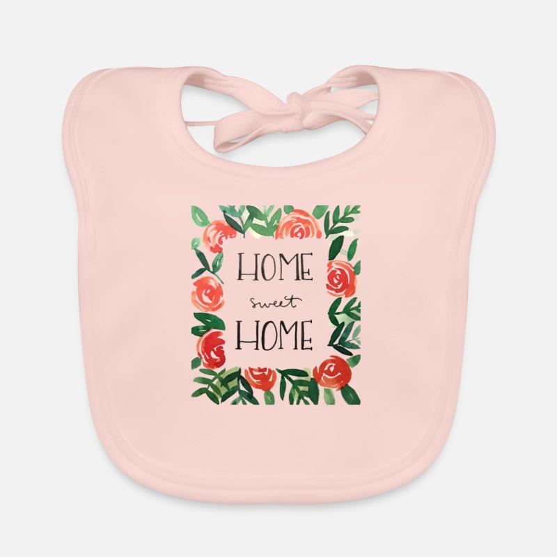 Maison douce - Bavoir bio Bébé - rose