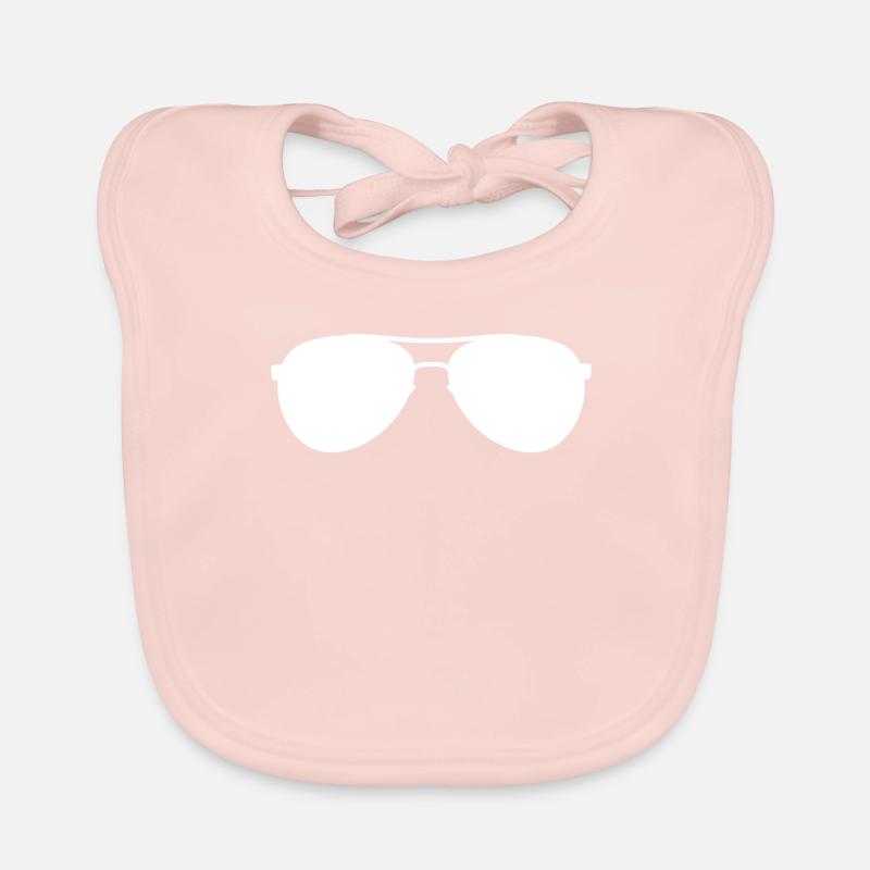 Sunglasses holiday white gift Organic Baby Bibs
