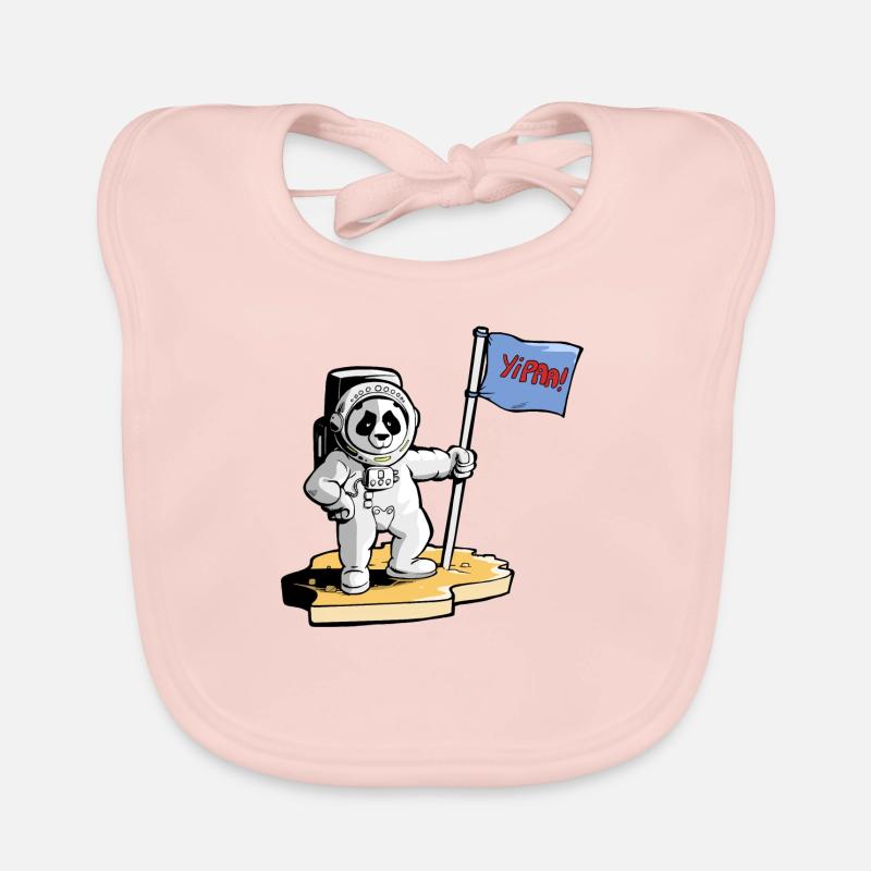 Panda Cosmonaute Bavoir bio Bébé