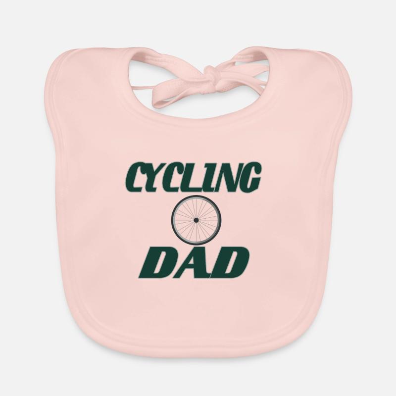 CYCLISME DAD - Bavoir bio Bébé - rose