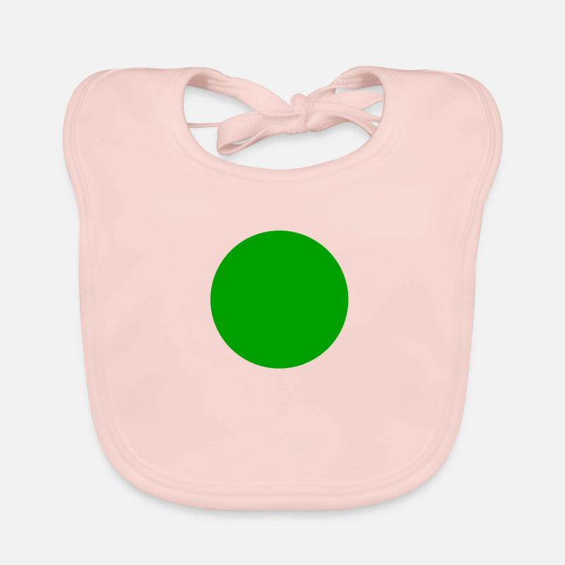 cercle vert sphère Bavoir bio Bébé