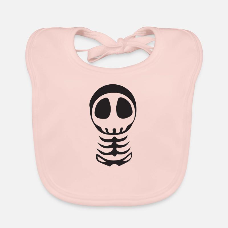 skeleton Organic Baby Bibs