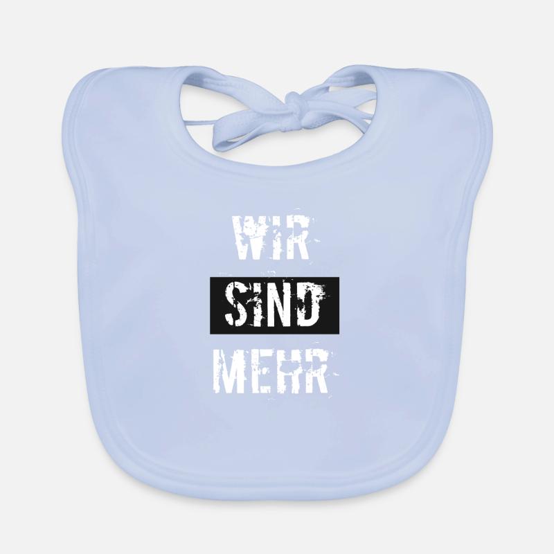 Nous sommes plus! Bavoir bio Bébé