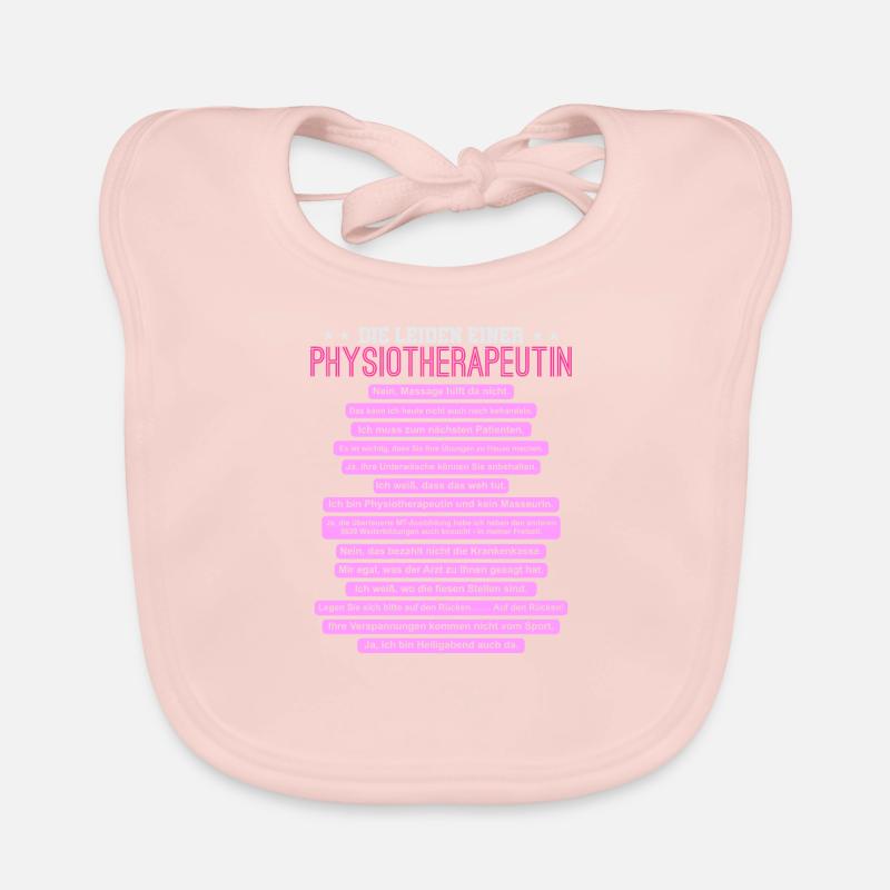 Die Leiden einer Physiotherapeutin - Baby Bio-Lätzchen - Rose