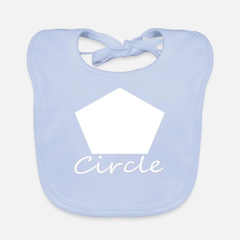 Wrong Circle Shape Organic Baby Bibs