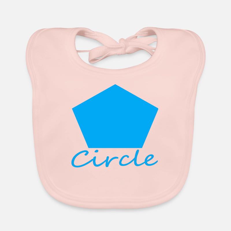 Wrong Circle Shape Organic Baby Bibs