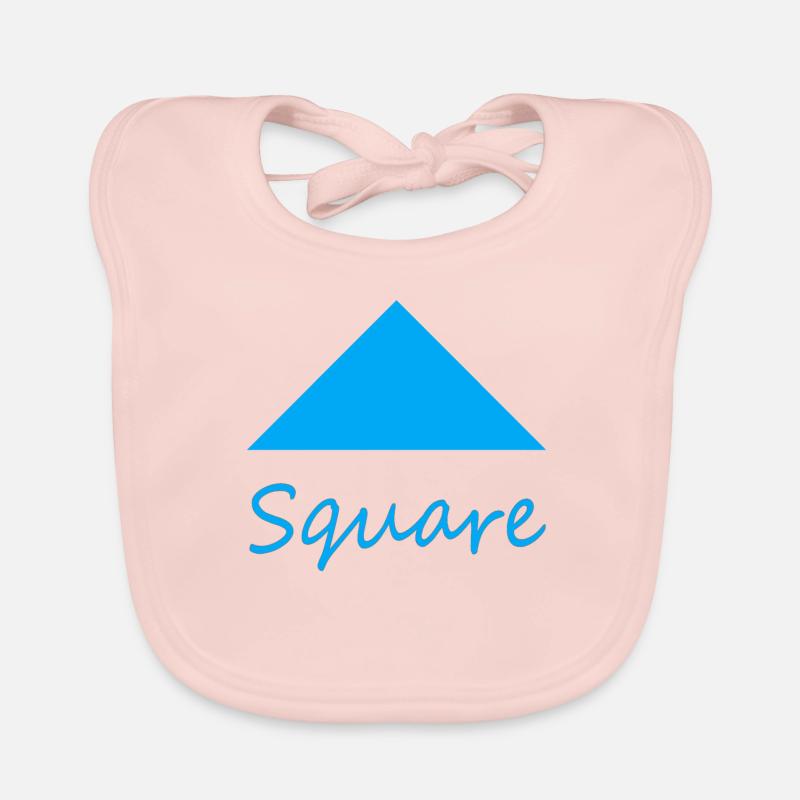 Wrong Square Shape Organic Baby Bibs