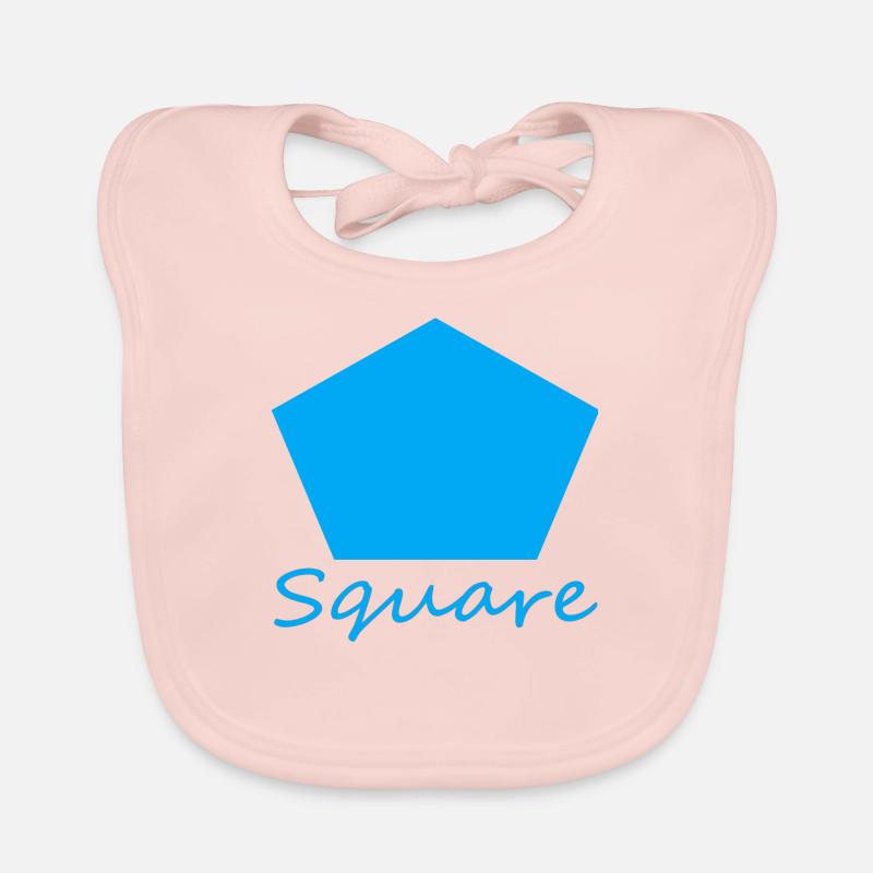 Wrong Square Shape Organic Baby Bibs