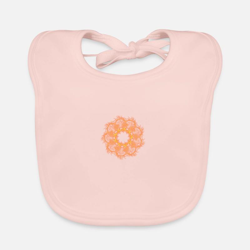 Soleil - Bavoir bio Bébé - rose