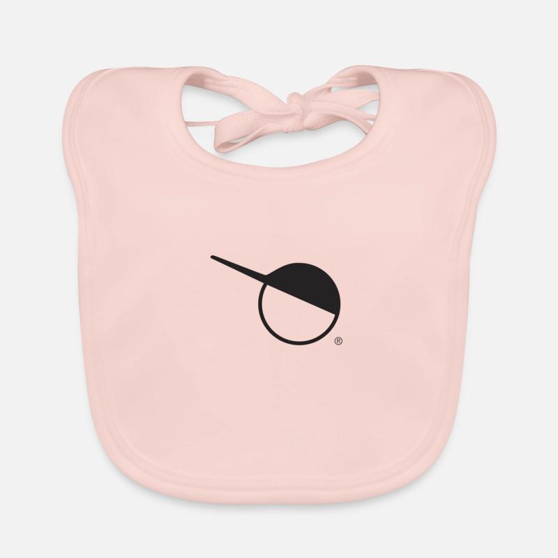 Master template CONFI sans écriture en noir - Bavoir bio Bébé - rose