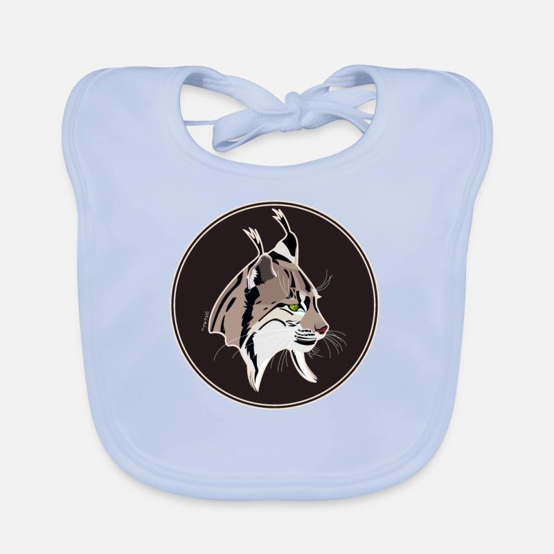 Lynx Head Bavoir bio Bébé