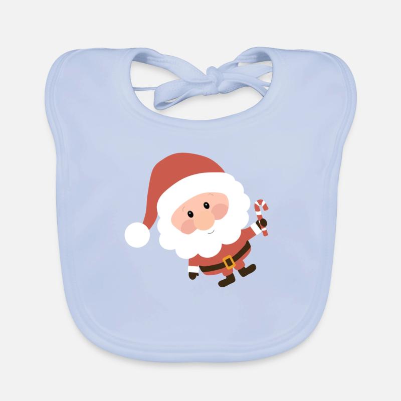 Weihnachtsmann Baby Bio-Lätzchen