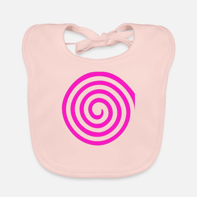 Spirale - Baby Bio-Lätzchen - Rose