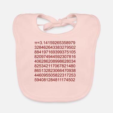 pi greco Bavaglino ecologico per neonato