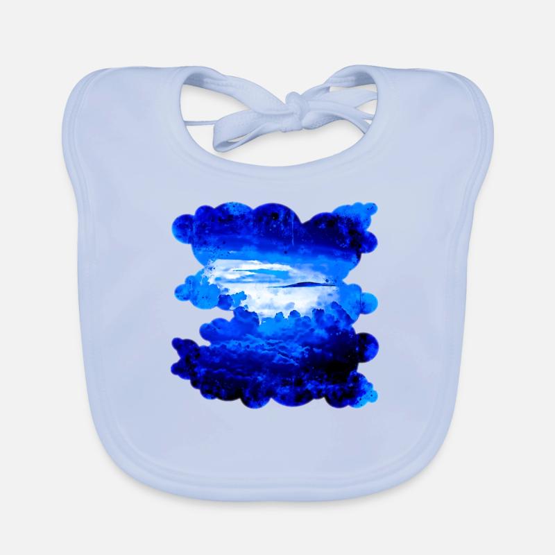 gxp nuageux ciel bleu éclaboussures de l’eau Bavoir bio Bébé