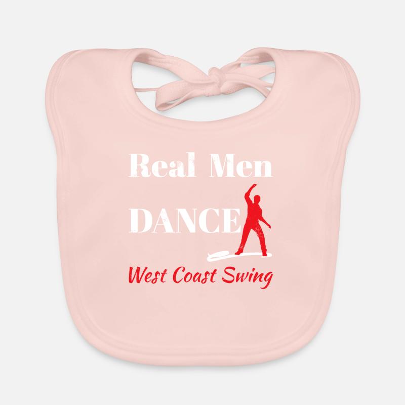 Real Men West Coast Swing WCS Gift Dancing Organic Baby Bibs