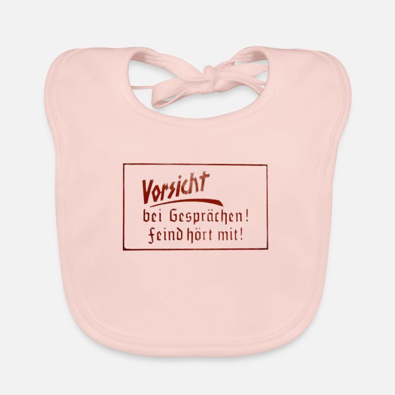 Attention! Enemy écoute! Bavoir bio Bébé