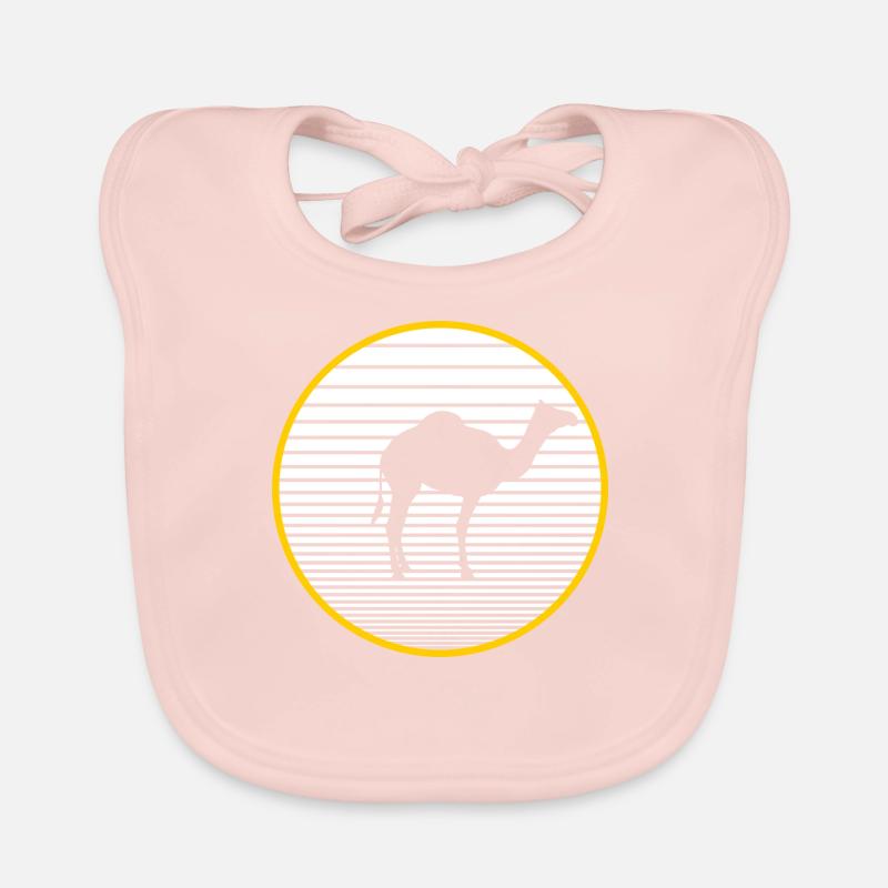 Kamel - Baby Bio-Lätzchen - Rose