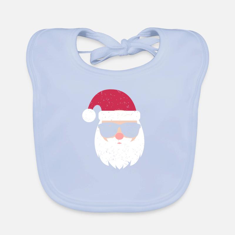 Cadeau d'enfant mignon de lunettes de soleil du père Noël Bavoir bio Bébé