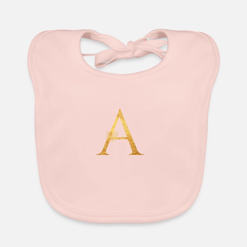 Anfangsbuchstabe A Baby Bio-Lätzchen
