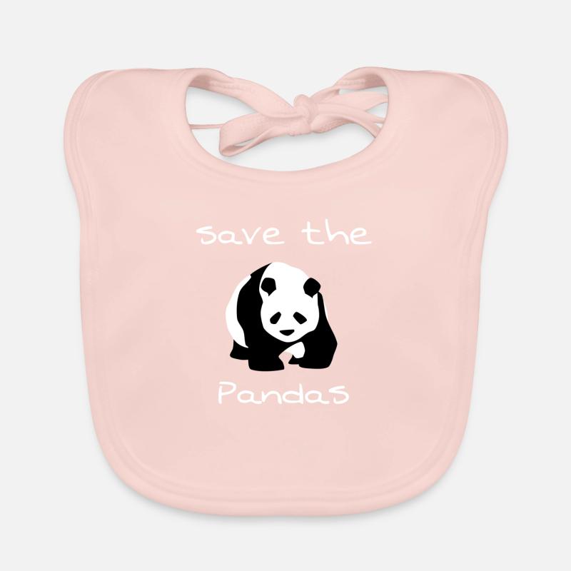 Save the pandas Bavoir bio Bébé