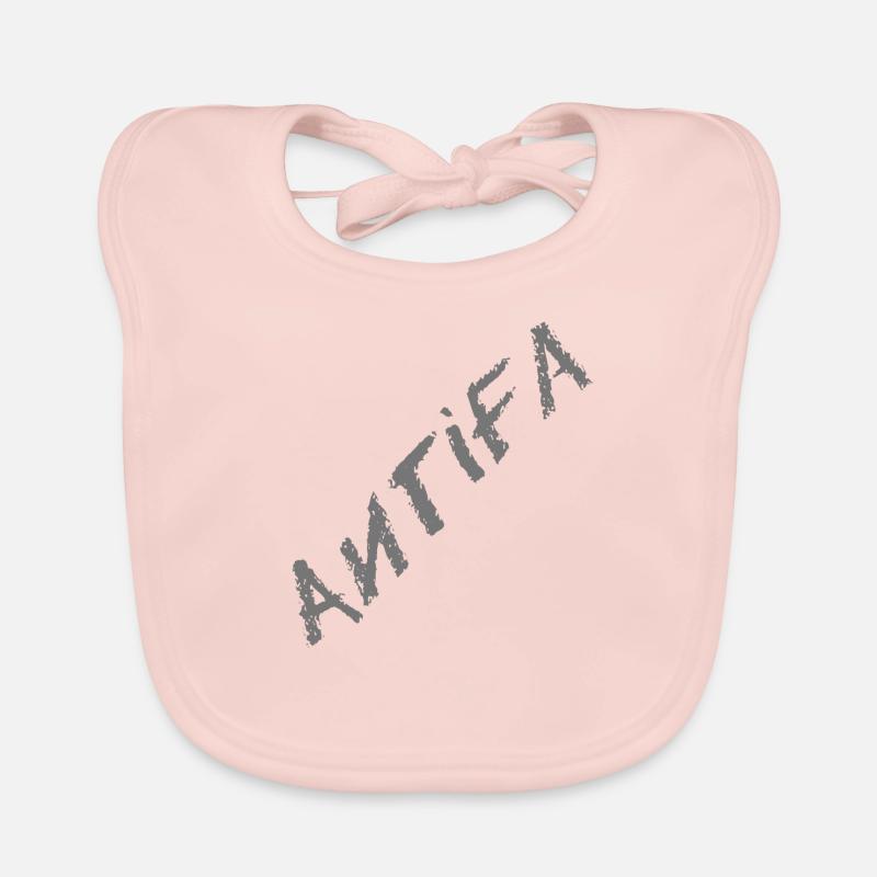 Antifa - Bavoir bio Bébé - rose