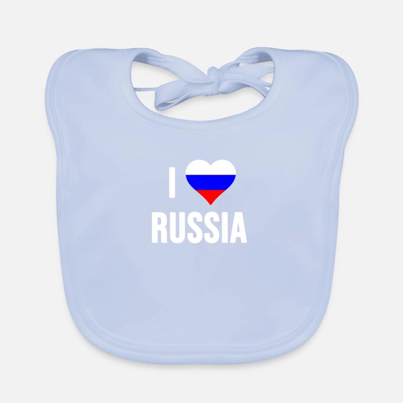 J'aime la Russie Bavoir bio Bébé