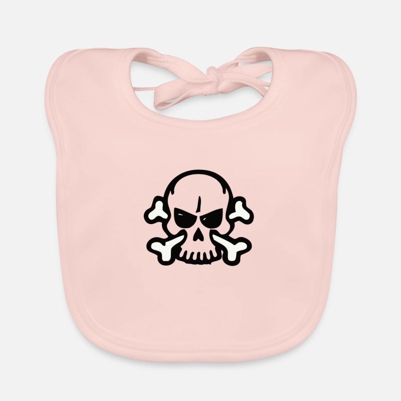 skull Bavoir bio Bébé