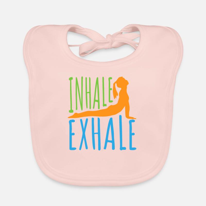 Yoga Inhalation d’expire - Idée de cadeau Bavoir bio Bébé