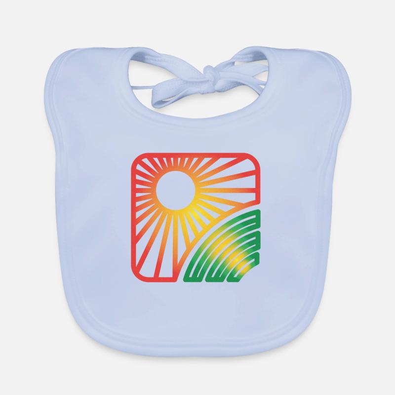 Japanisches Sonnendesign Baby Bio-Lätzchen