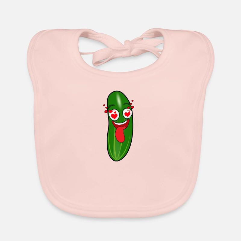 Cornichons amoureux de cornichons cornichons drôle cadeau Bavoir bio Bébé