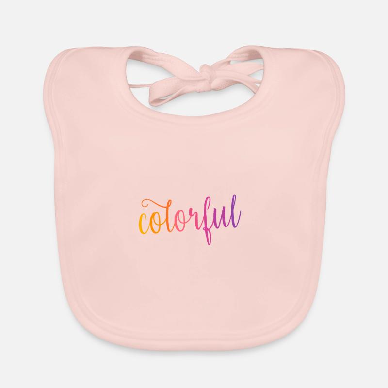 coloré - Bavoir bio Bébé - rose