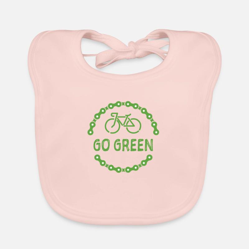 Bicycle Go Green Sustainable Environment Gift Idea Organic Baby Bibs